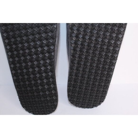 Lucky Brand Mens M 9-10 Quilted Microsuede Gray Clog Slipper Faux Fur Casual New main image 7